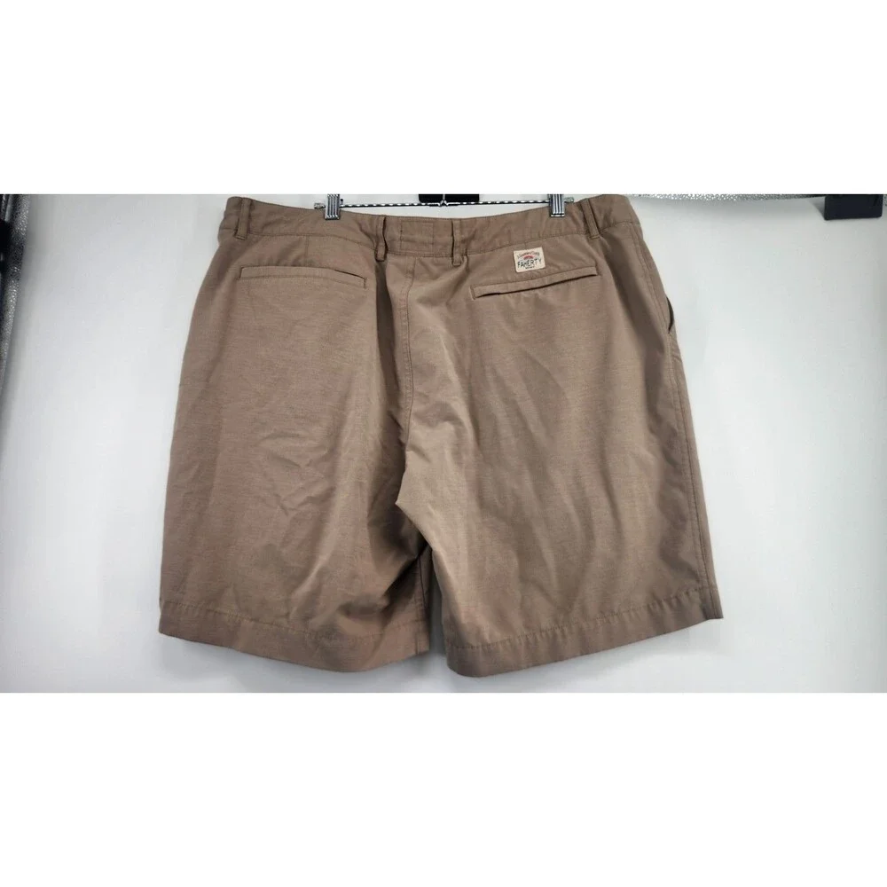 Faherty Mens All Day Shorts Size 38 Tan Khaki Performance Sports